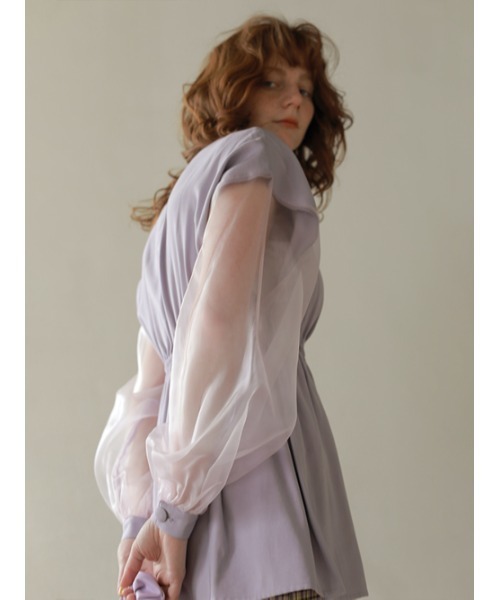 AMAIL（アマイル） ブラウス シャツ Volume sleeve shirtJacket 