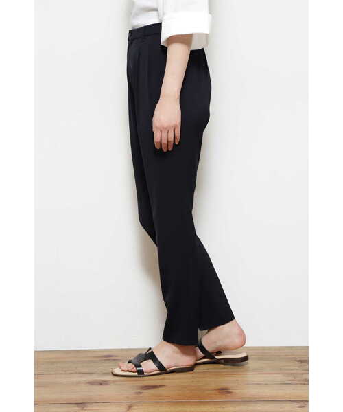 human woman パンツ 2WAYストレッチスリムテーパードパンツ