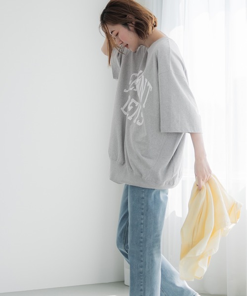 coca tシャツ ビッグシルエットプリントロゴプルオーバー