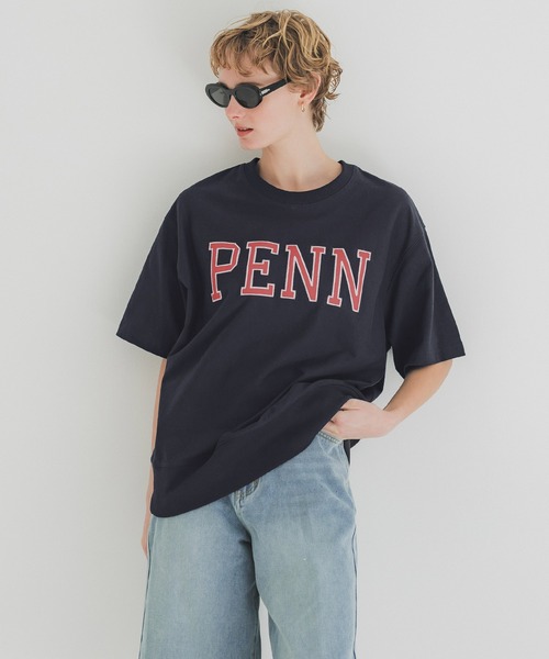 tシャツ BIGシルエット デニムフーディ プルオーバー レディース メンズ coca tシャツ ビッグシルエットプリントロゴプルオーバー