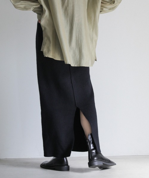 select MOCA（セレクトモカ） スカート アルパカタッチスリットニット