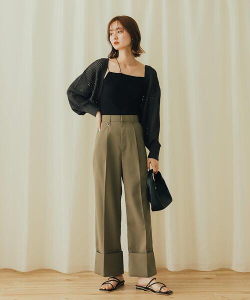 SENSE OF PLACE by URBAN RESEARCH カーディガン ラメバックオープン