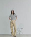 tシャツ 半袖 シンプル無地 ボーダー ショー...の詳細画像1