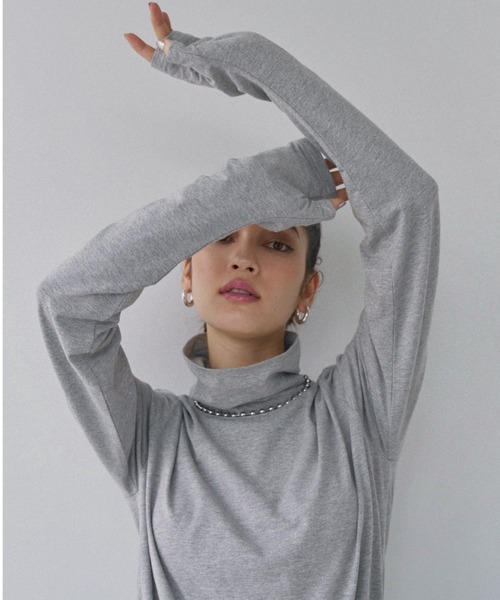 ALEXIA STAM（アリシアスタン） tシャツ Basic High Neck Long Sleeve