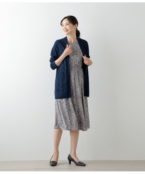 カーディガン TCホールガーメント(R)ニット 着流しカーディガン レディース NEWYORKER カーディガン TCホールガーメント(R)ニット 着流し