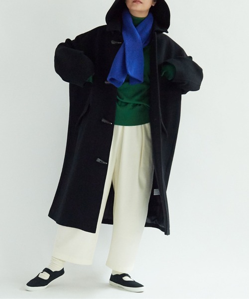 yuni パンツ スラックス ウォッシャブルウール ゴムタックパンツ