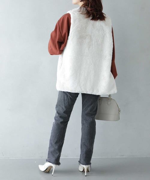 cawaii ベスト ジレ 「ZOZO限定商品」軽るふわっ、フェイク