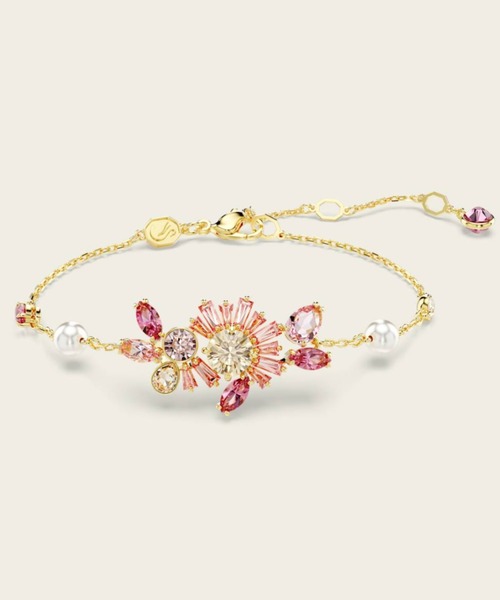 SWAROVSKI★スワロフスキー Gema ブレスレット SW9 Gema bracelet, Mixed cuts, Multicolored, Rhodium plated