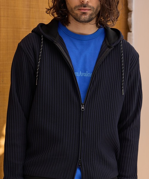 RATTLE TRAP（ラトルトラップ） パーカー ポリエステルニット