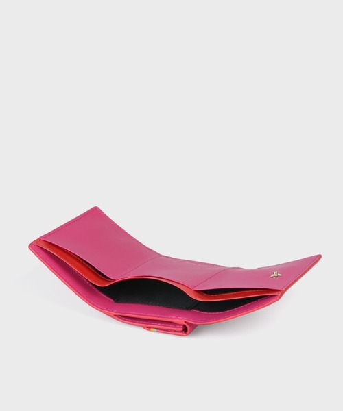 未使用　Paul Smith ハイライトステッチ 三つ折り財布 ミニ財布　ワイン Paul Smith 財布 ハイライトステッチ 3つ折り財布 / 885732 W263