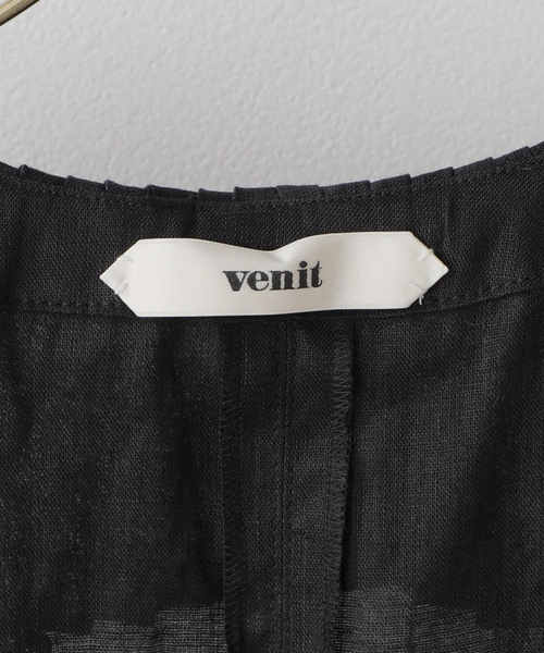 NOBLE ワンピース VENIT/ヴェニット リネンプリーツワンピース