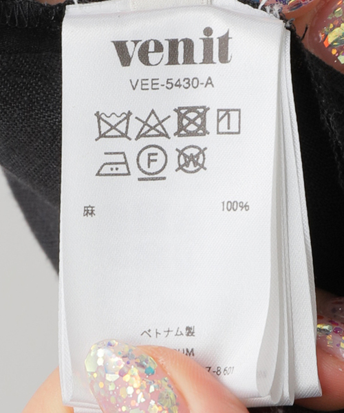 NOBLE ワンピース VENIT/ヴェニット リネンプリーツワンピース