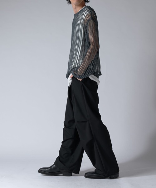 スラックス　パンツ　230781 (627) Lui's パンツ パラシュートスラックス メンズ : ZOZOTOWN Yahoo