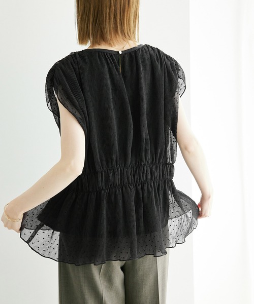 ROPE' PICNIC（ロペ ピクニック） ブラウス シャツ シャーリングドット