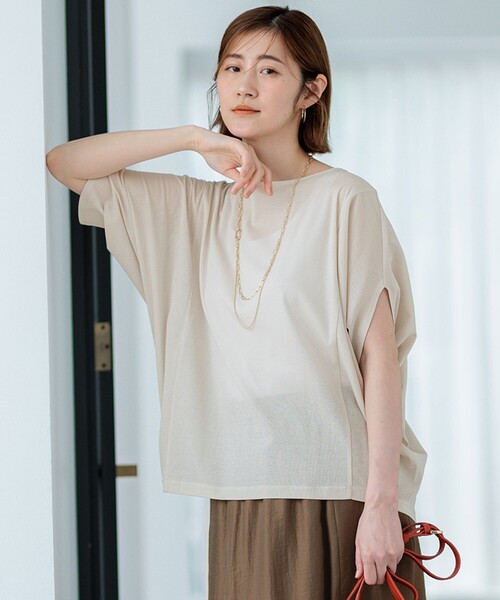 tシャツ 「洗える」シアーTEE レディース