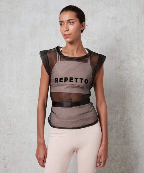 tシャツ TULLE TIE-DIE TUNIC ， WEAR / S0657 レディース repetto tシャツ TULLE TIE-DIE TUNIC ， WEAR / S0657