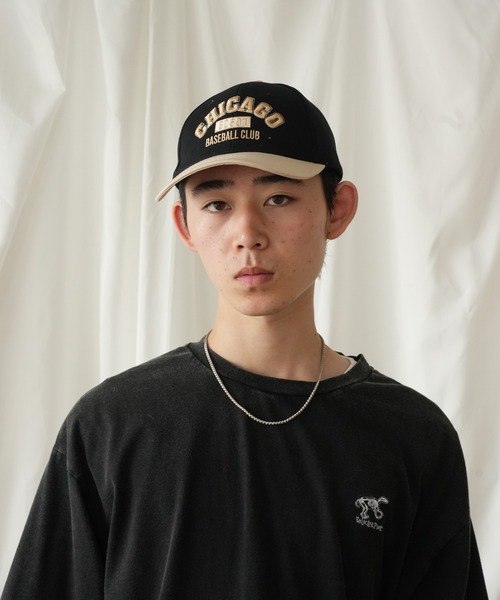 キャップ 帽子 HOOK -original- CHICAGOバイカラーアメカジ刺繍