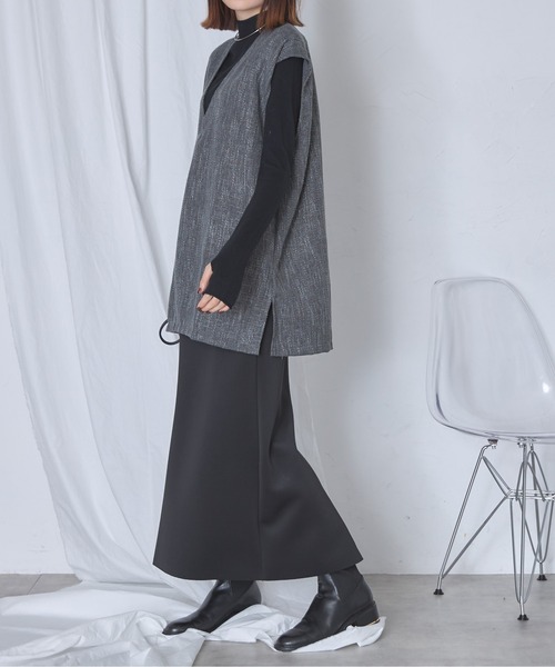 TOTEME ウール カシミヤ Ｖネック ジレ ベスト cuc904-281.jpg