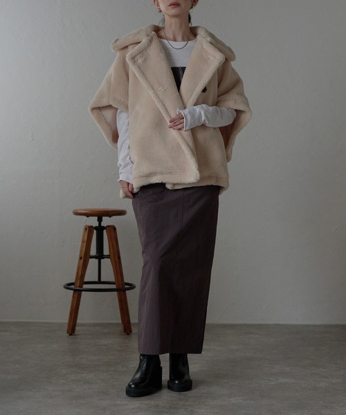 （╹◡╹）♪！！コムデギャルソン tao ポンチョ　ケープ　美品　人気完売 コムデギャルソンポンチョ M - メルカリ