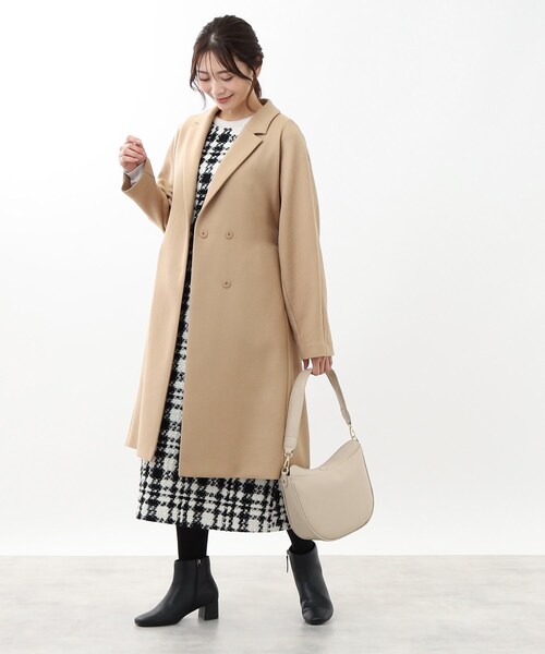 Reflect（リフレクト） コート チェスターコート 「共布サッシュベルト