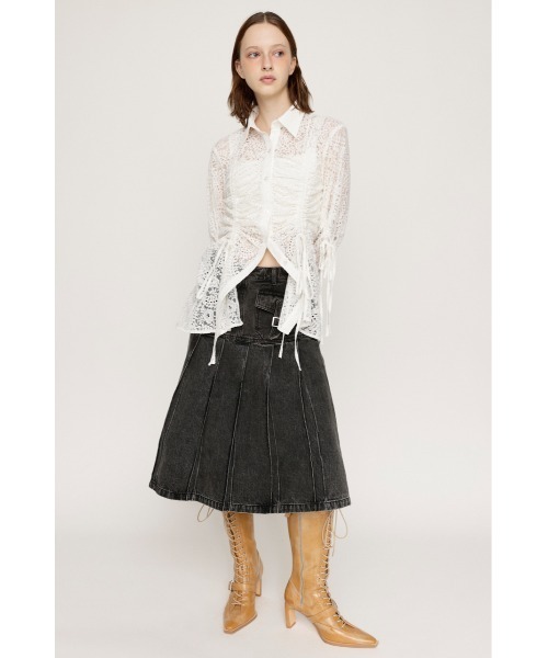 SLY スライ RANDOM DROST LACE SH ホワイト SLY ブラウス シャツ RANDOM DROST LACE SH ランダム ドロスト