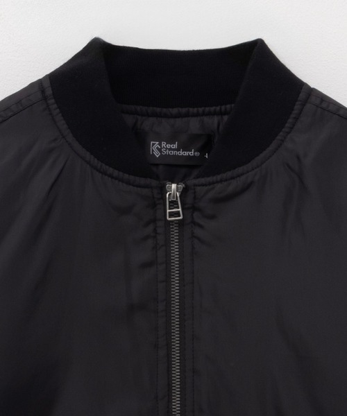 スタッズ付きブラックMA-1ジャケット ザラ】MA-1 スタッズ ナイロン ジャケット 軽量 バイク 刺繍 S 黒 THE