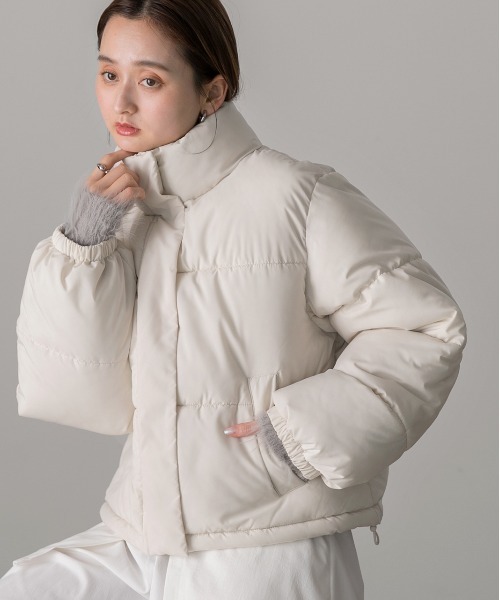 ad thie（アドティエ） ダウンコート ダウンジャケット スタンドカラー