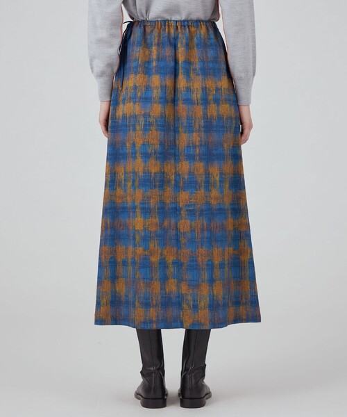 Maje チェック スカート Maje チェック スカート | ブルー | FARFETCH JP