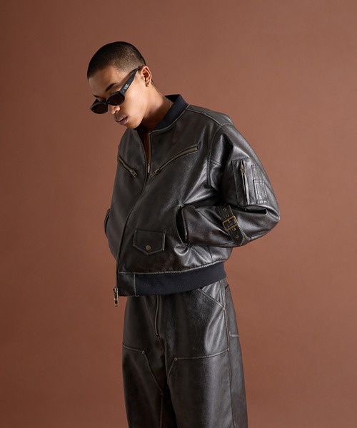 ANDER HUNK ma1 ma-1 Faded Riders MA-1 Blouson/フェイディド 