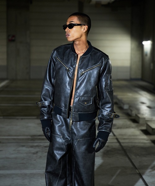 ANDER HUNK ma1 ma-1 Faded Riders MA-1 Blouson/フェイディド 