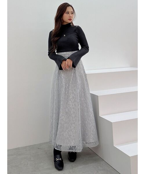 新品未使用タグ付き♡雑誌掲載商品MERCURYDUO レースフレアスカート MERCURYDUO スカート レースフレアスカート : ZOZOTOWN Yahoo!店