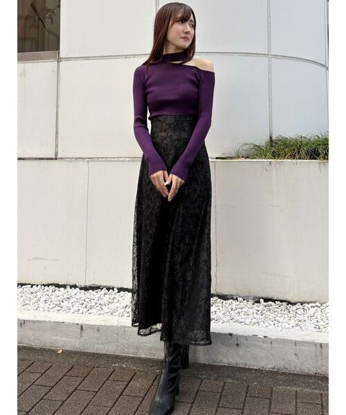 MERCURYDUO スカート レースフレアスカート : ZOZOTOWN Yahoo!店