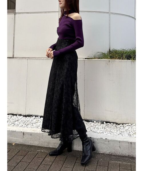新品未使用タグ付き♡雑誌掲載商品MERCURYDUO レースフレアスカート MERCURYDUO スカート レースフレアスカート : ZOZOTOWN Yahoo!店