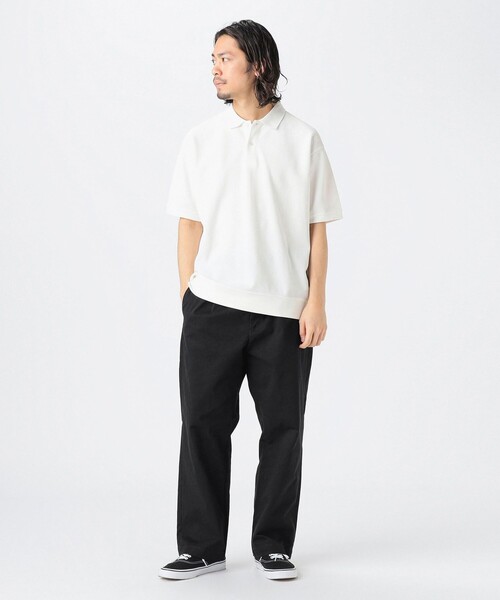 パンツ・ボトムスその他 TURN OVER DENIM PANTS WHITE 25SS】ANCELLM LIGHT OZ WIDE STRAIGHT DENIM PANTS(WHITE) ANC