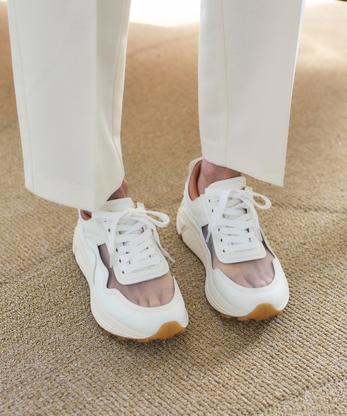 carino（カリーノ） スニーカー シースルー厚底スニーカー レディース