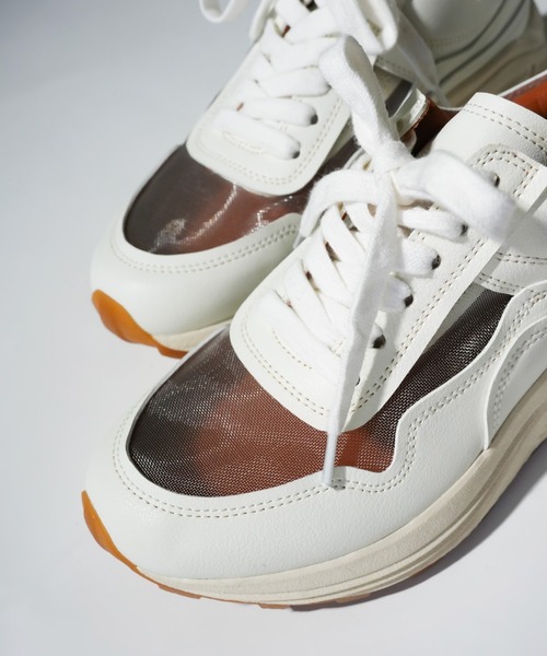 carino（カリーノ） スニーカー シースルー厚底スニーカー レディース