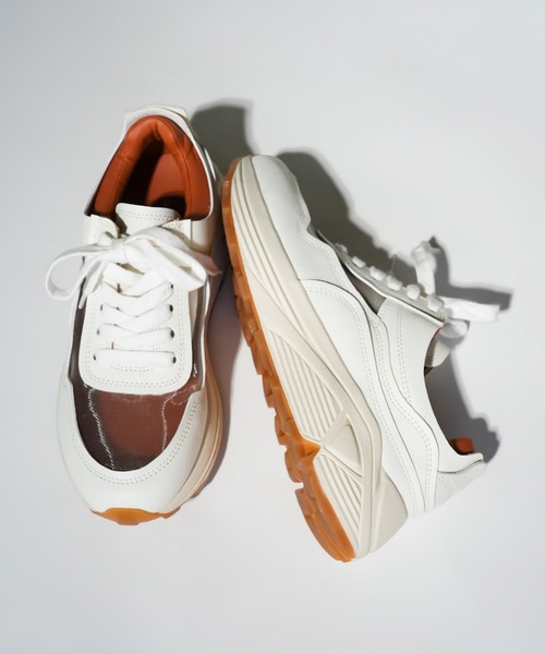 carino スニーカー シースルー厚底スニーカー レディース