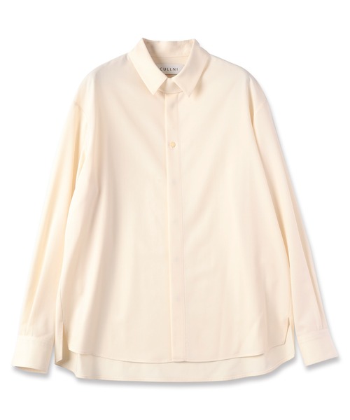 CULLNI クルニ　シャツ　TwillChin Tab Shirt CULLNI シャツ Wool Gaberdine Chin Tab Shirt メンズ