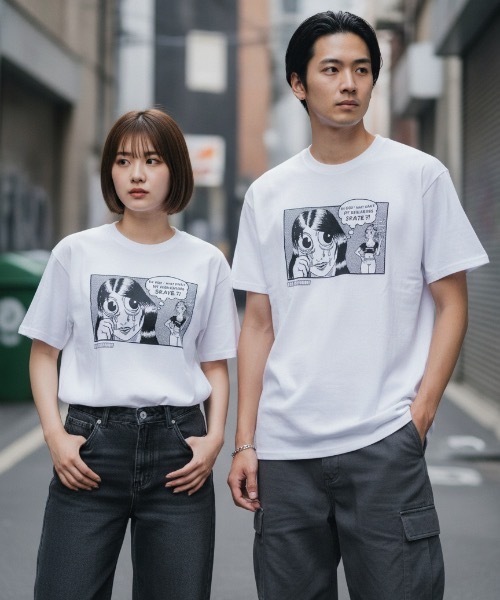 trappie mosh tシャツ 白黒 THRASHER（スラッシャー） tシャツ TOY MACHINE GIRLFRIEND S/S T