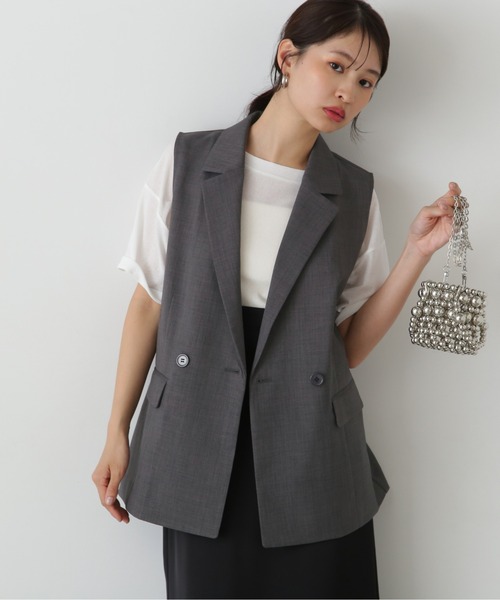N.Natural Beauty Basic ベスト ジレ テーラードダブルジレ
