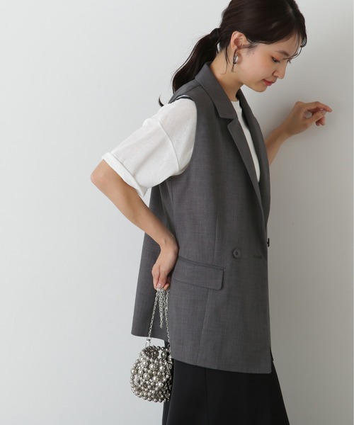 N.Natural Beauty Basic ベスト ジレ テーラードダブルジレ