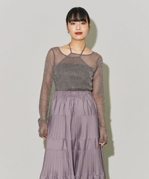 Meltthelady チュールトップ MELT THE LADY cherie tulle tops