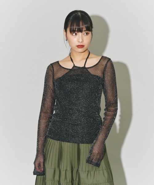 海外並行輸入正規品 ラメチュールトップ tシャツ terrace レディース ZOZOTOWN : トップス