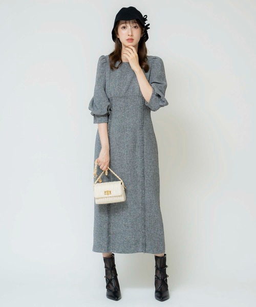 【タグ付き✨新品未使用】Noela ノエラ グレー ツイード ワンピース Noela ワンピース ツイードワンピ : ZOZOTOWN Yahoo!店 - 通販