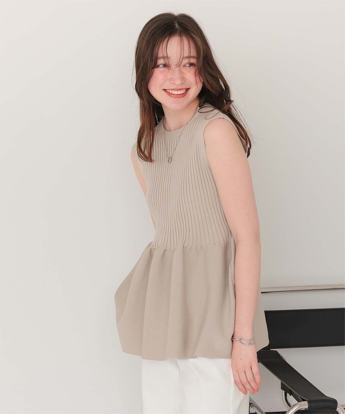 titivate（ティティベイト） ニット セーター 前後2wayノースリーブ