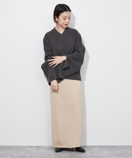 plage（プラージュ） Vネックニット FREE ホワイト レディース