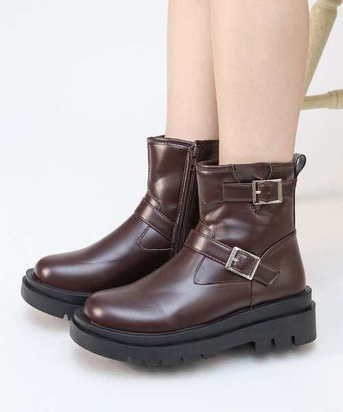 LibertyDoll（リバティードール） ブーツ ダブルベルトショート