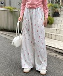 パジャマ ルームウェア 小花柄プリント イージ...の詳細画像4
