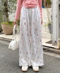 パジャマ ルームウェア 小花柄プリント イージ...の詳細画像3