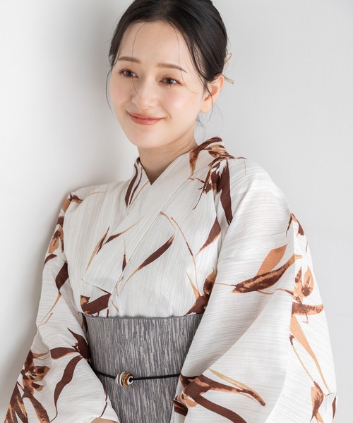 浴衣 こだわり浴衣５点セット レディースの画像